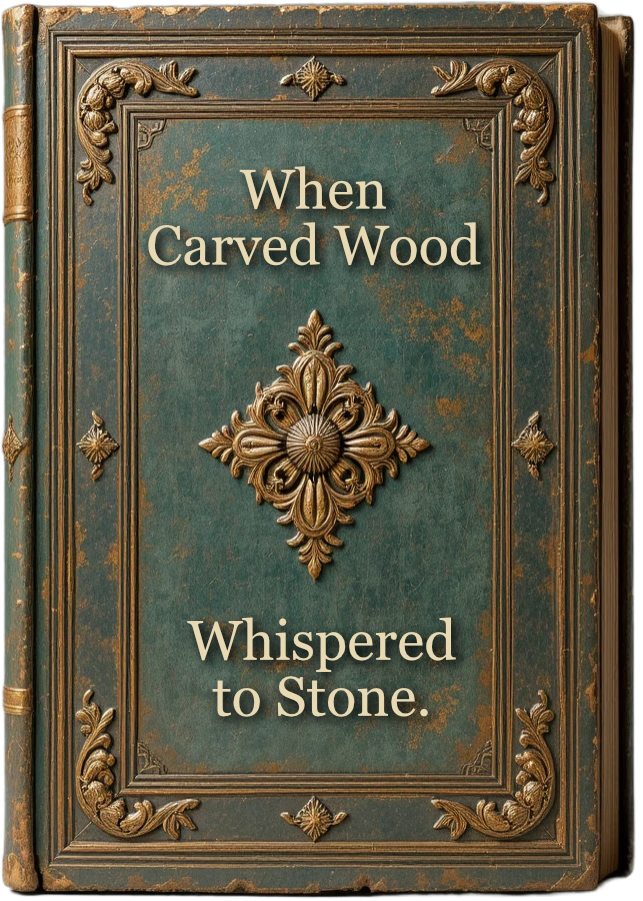 Book cover: When Carved Wood Whispered to Stone
